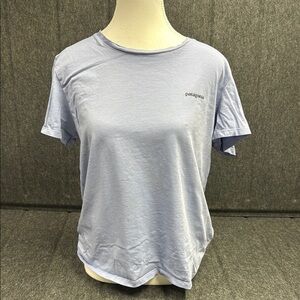 Patagonia blue  and Purple Short Sleeve Tee